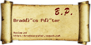 Bradács Péter névjegykártya