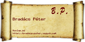 Bradács Péter névjegykártya